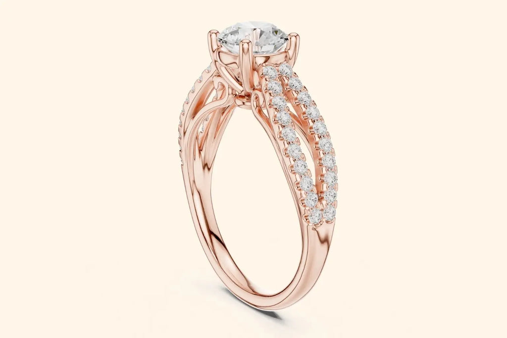 Luxury rose gold wedding Ring 1