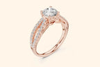 Luxury rose gold wedding Ring 2