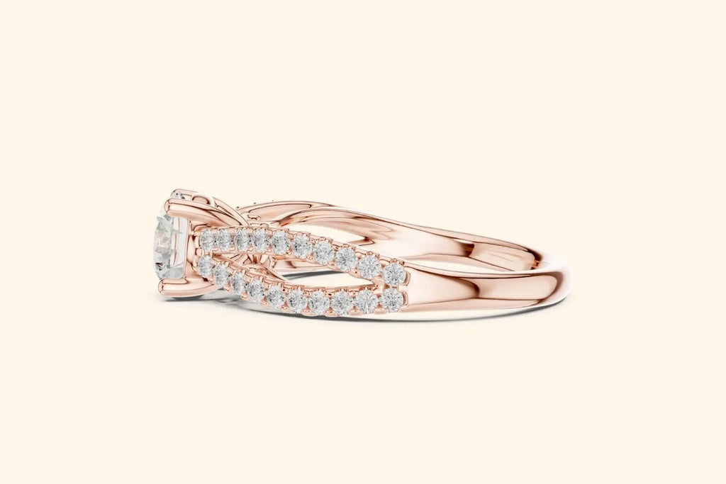 Luxury rose gold wedding Ring 3