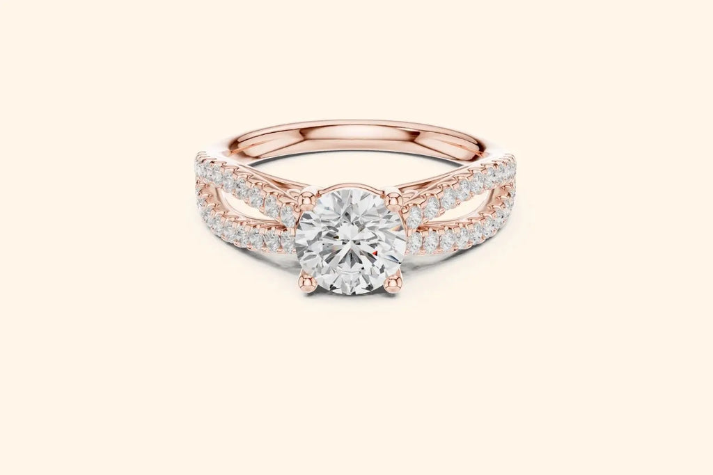 Luxury rose gold wedding Ring 4