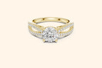 Luxury real gold wedding Ring