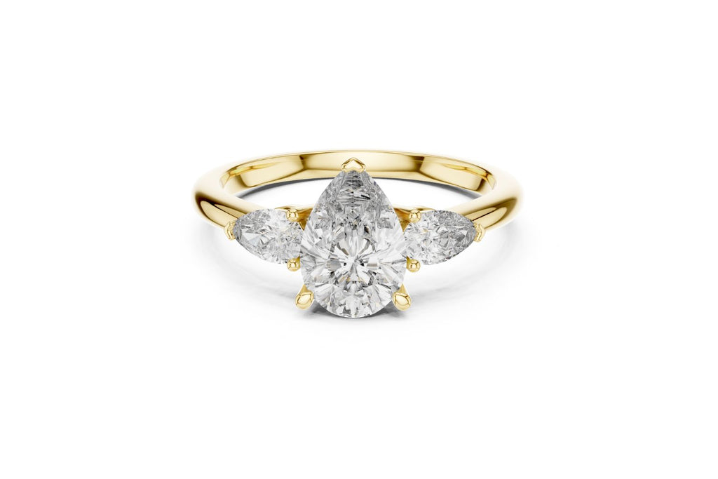 Elegant Pear Cut Diamond Ring