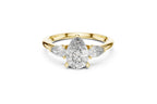Elegant Pear Cut Diamond Ring