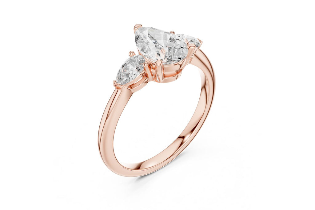 Elegant Pear Cut Diamond Ring