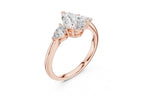 Elegant Pear Cut Diamond Ring