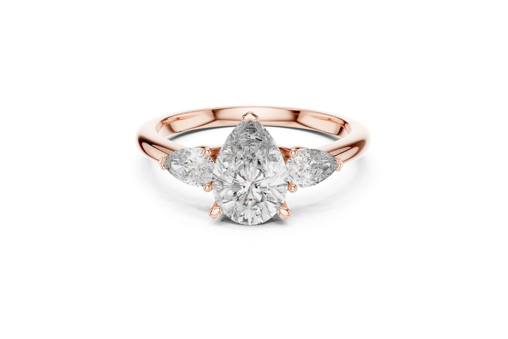 Elegant Pear Cut Diamond Ring