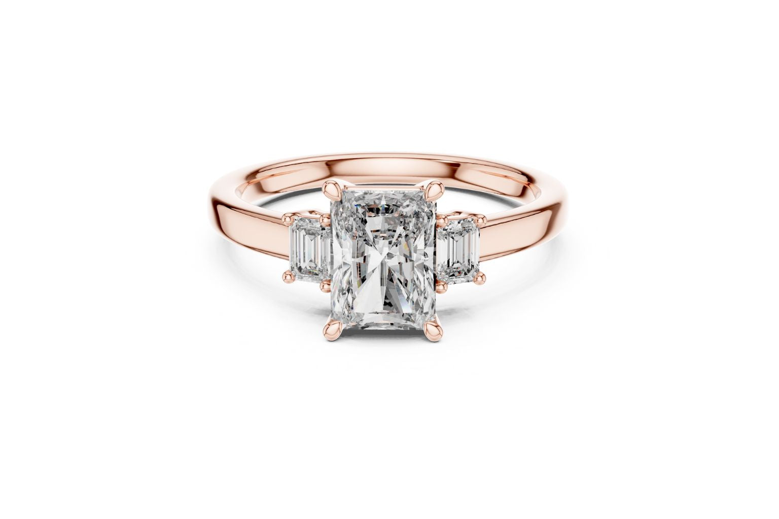 Elegant Radiant Diamond Ring