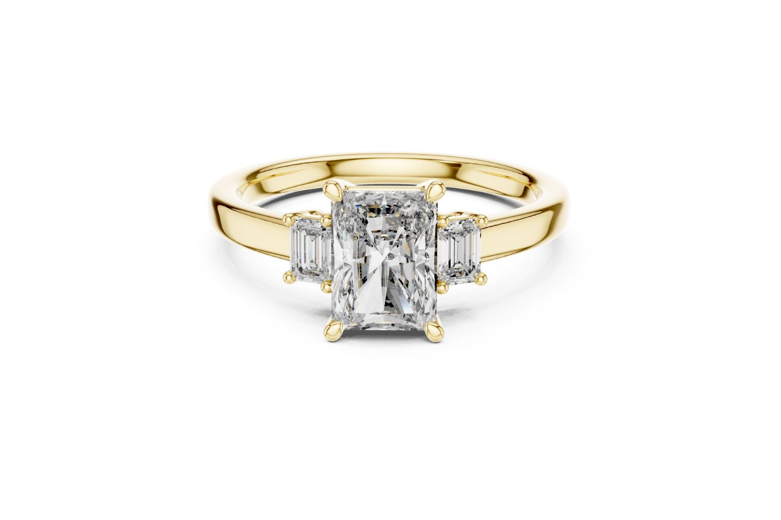 Elegant Radiant Diamond Ring