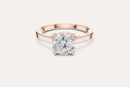Moissanite Engagment Rose Diamond Gold Ring 1