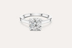 Moissanite Engagment Silver Diamond Ring  