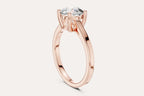 Moissanite Engagment Rose Diamond Gold Ring 2