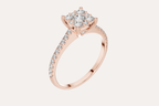 Elegant Square Diamond Ring