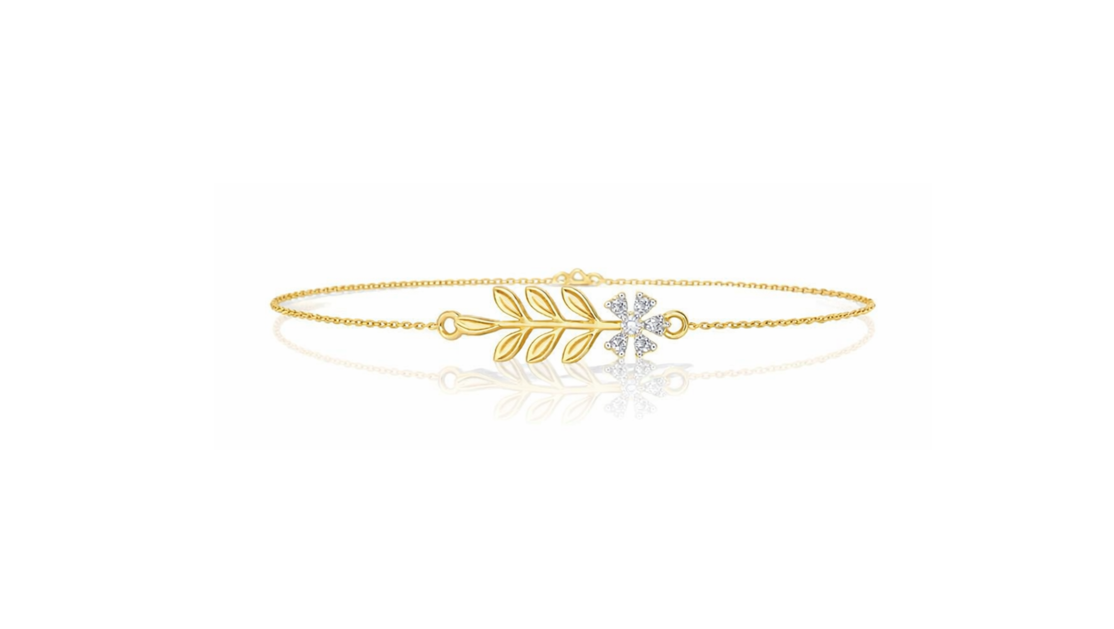 Diamond Leaf Bracelet