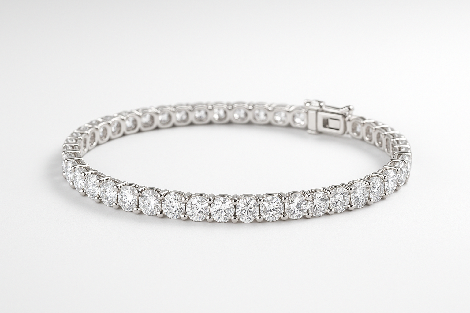 Classic Tennis Bracelet - Straight Layout