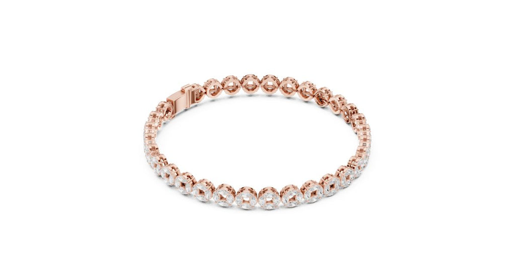 Diamond Tennis Bracelet | Luxury Bezel Design