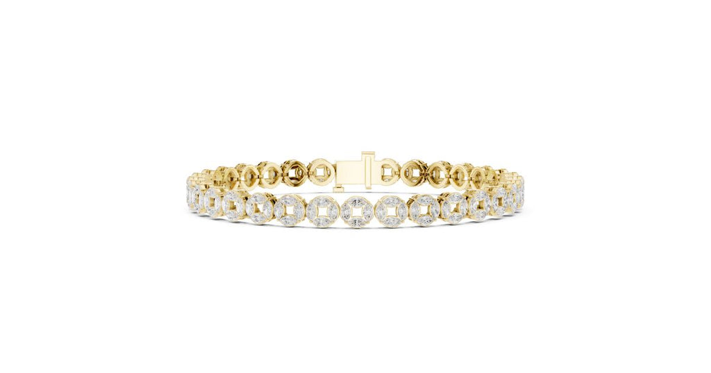 Diamond Tennis Bracelet | Luxury Bezel Design