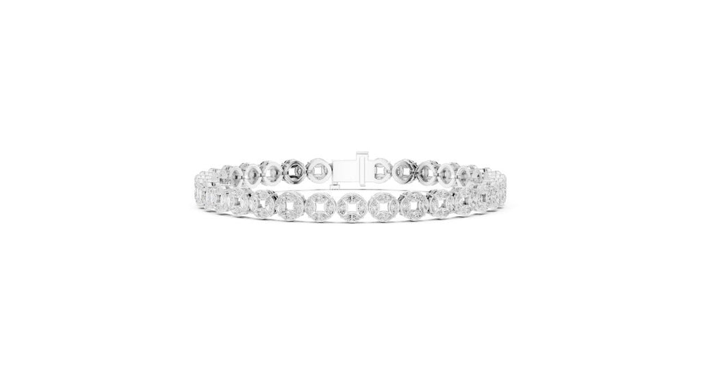 Diamond Tennis Bracelet | Luxury Bezel Design