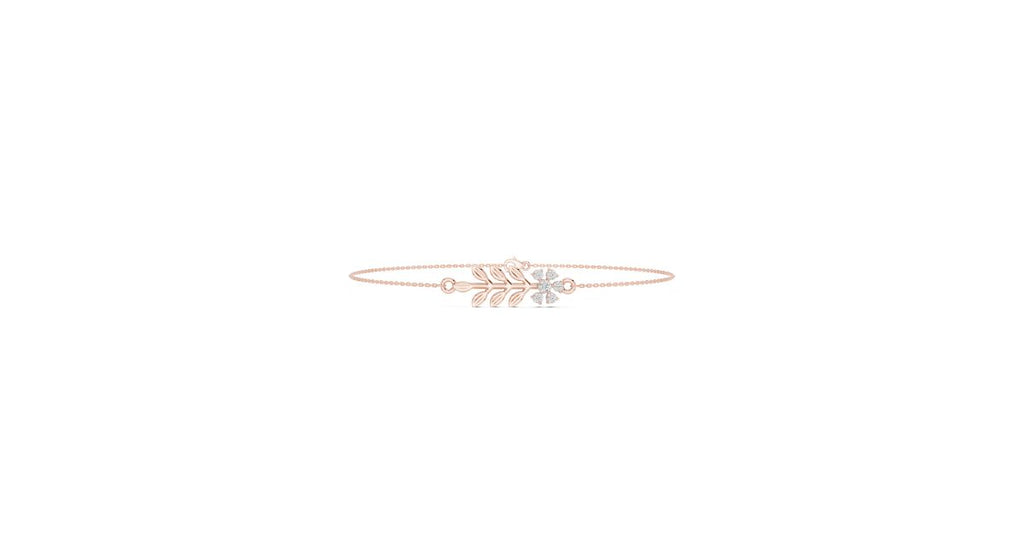 Diamond Leaf Bracelet