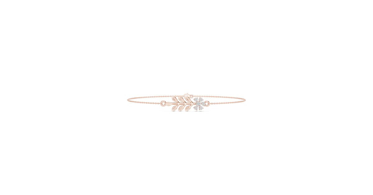 Diamond Leaf Bracelet