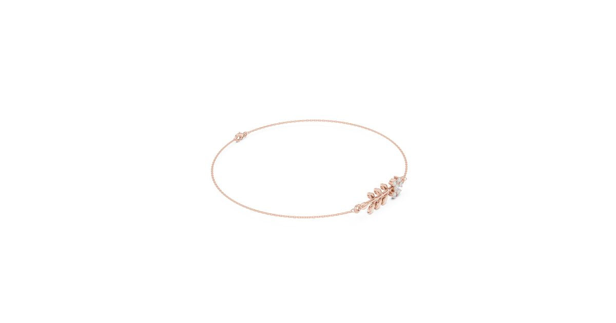 Diamond Leaf Bracelet