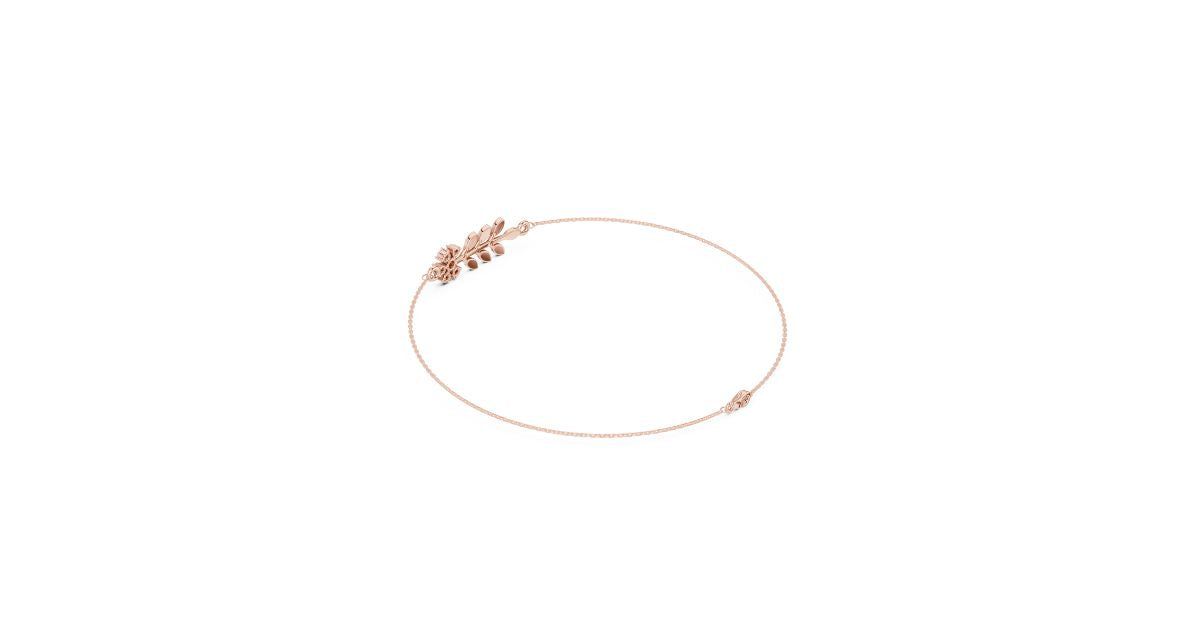 Diamond Leaf Bracelet