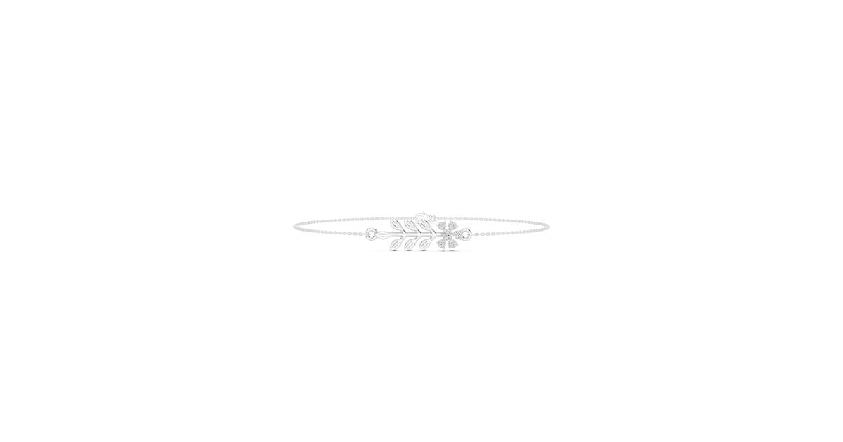 Diamond Leaf Bracelet