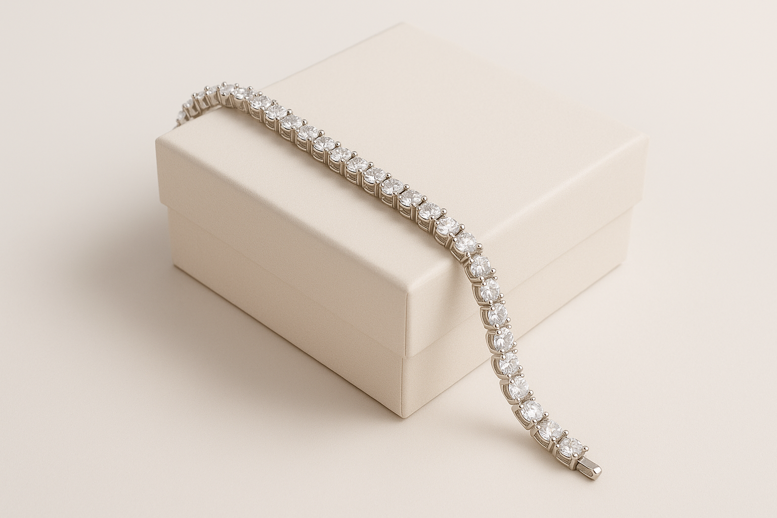 Generated bracelet image with light background and matching box