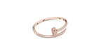 Elegant Nail Bangle Bracelet in Gold Finish | Modern Luxury Jewelry