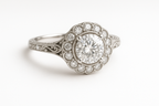 Vintage Halo Diamond Ring - Main Product View