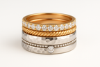 Stackable Ring Set - Professional Light Background