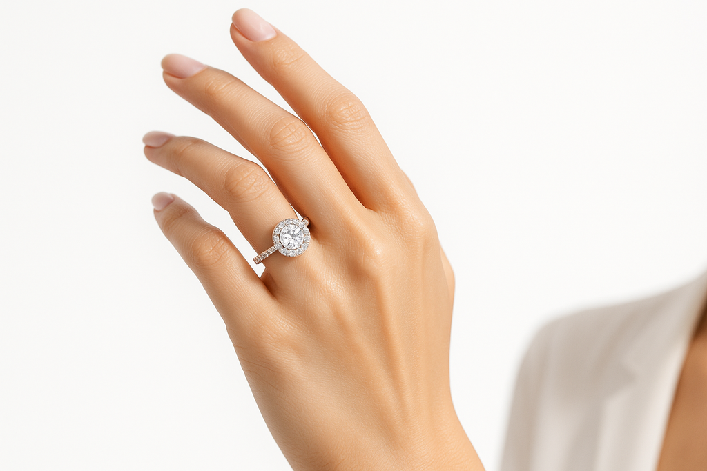 Model Hand - Bright Studio Lighting