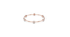 Gold Diamond Beaded Bangle Bracelet