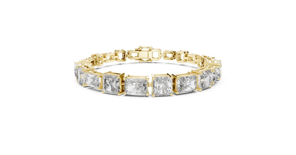 Emerald Cut Diamond Tennis Bracelet