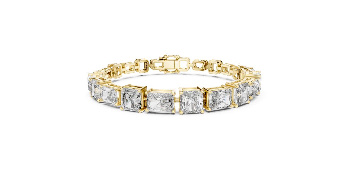 Emerald Cut Diamond Tennis Bracelet