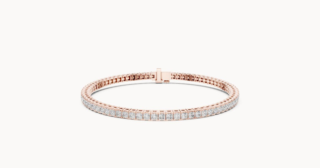 Princess Cut Diamond Tennis Bracelet