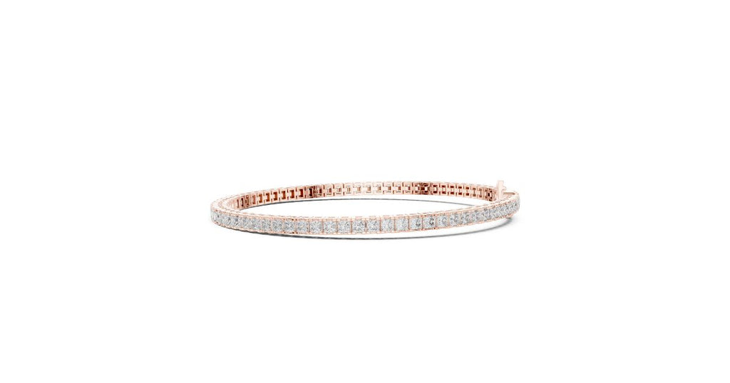 Princess Cut Diamond Tennis Bracelet