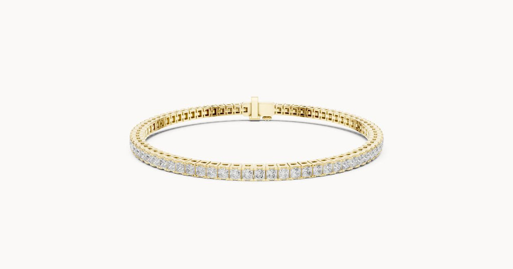 Princess Cut Diamond Tennis Bracelet