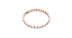 Emerald Cut Diamond Bezel-Set Tennis Bracelet in Rose Gold