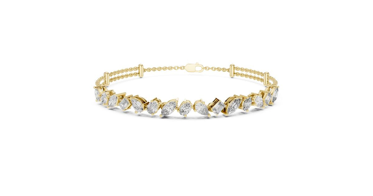 Multi Shape Tennis Bracelet