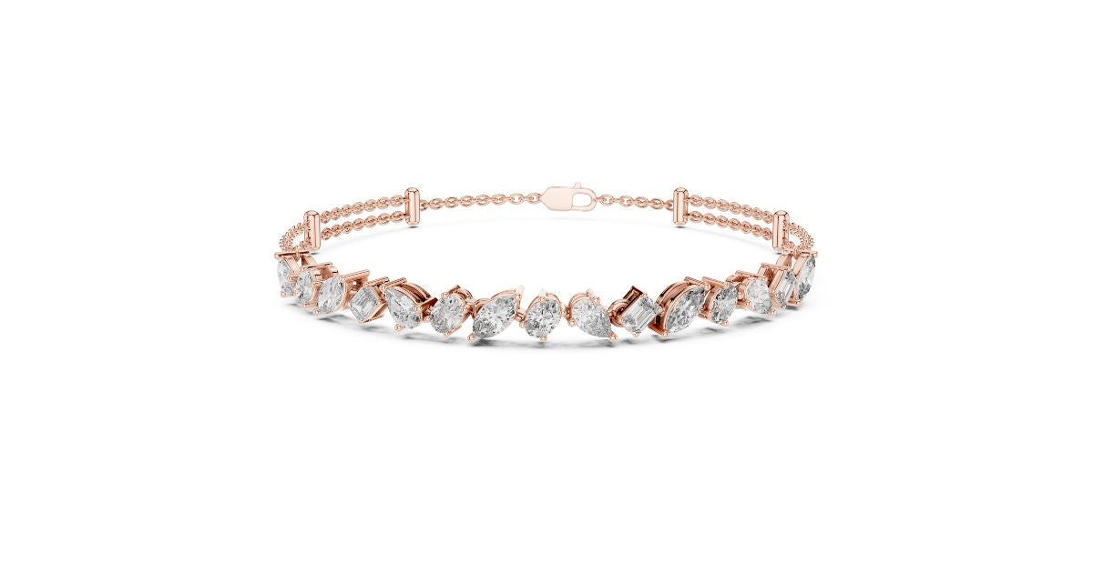 Multi Shape Tennis Bracelet