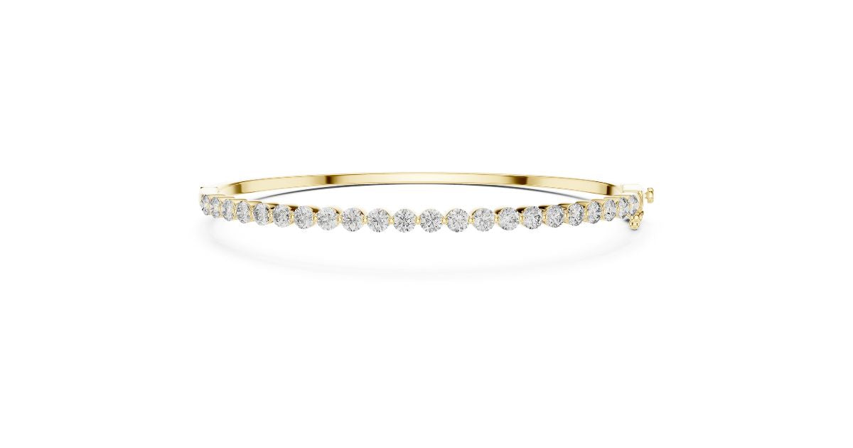 Lab Grown Round Cut Diamond Bracelet