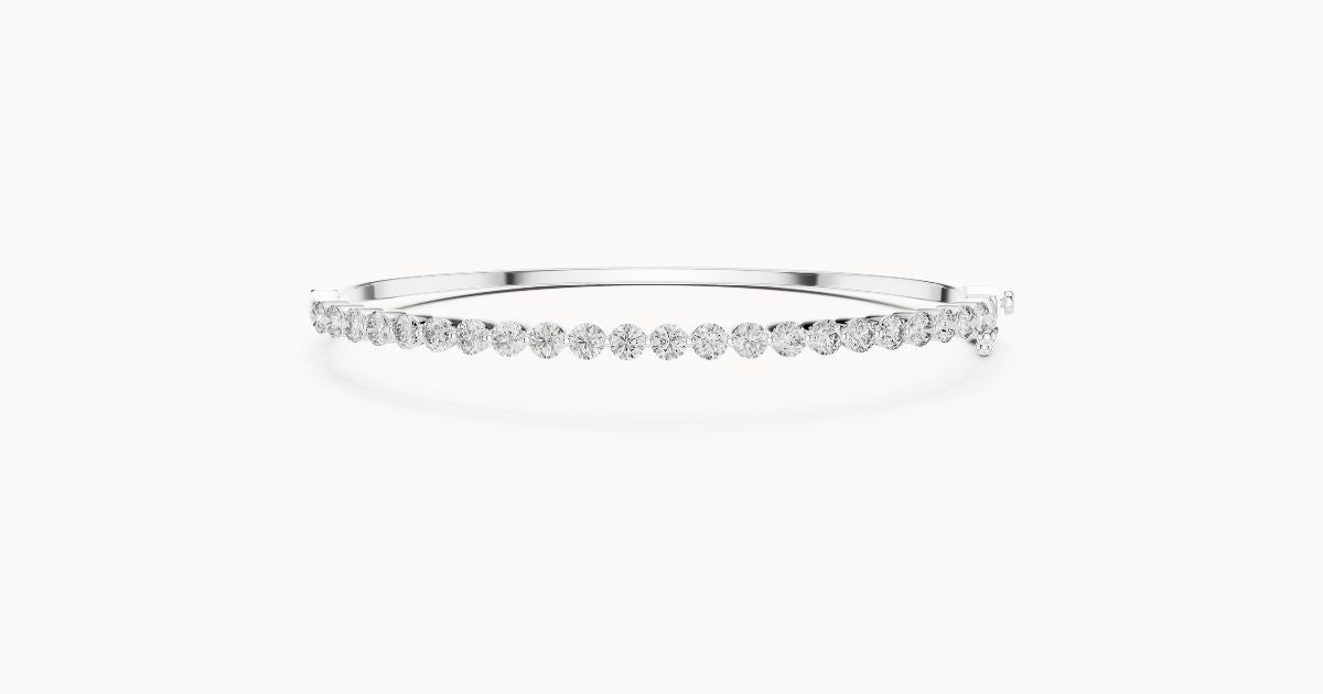 Lab Grown Round Cut Diamond Bracelet