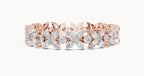 Marquise Flower Diamond Tennis Bracelet