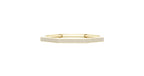 Octagon Shape Rose Gold Bangle with Diamond Elegance