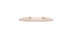 Octagon Shape Rose Gold Bangle with Diamond Elegance