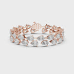 Pear-Shaped Diamond Tennis Bracelet