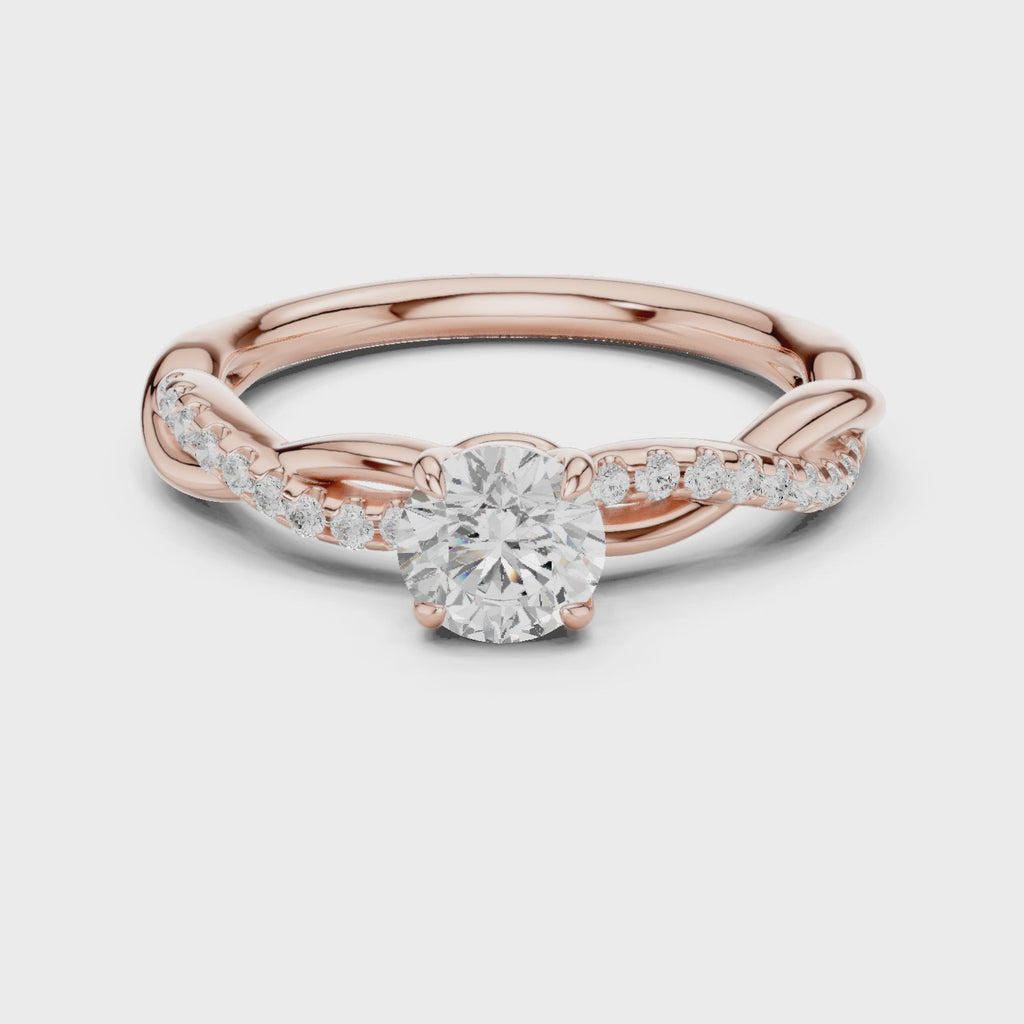 The Twisted Solitaire Ring