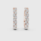 Diamond Cluster Hoop