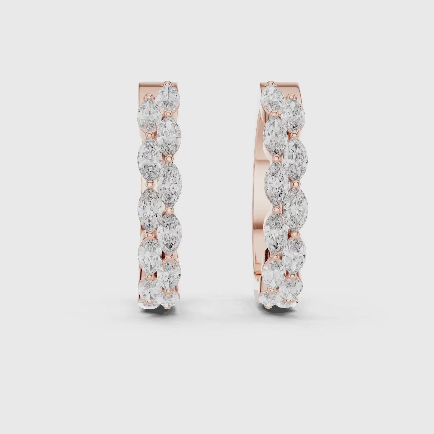 Diamond Cluster Hoop