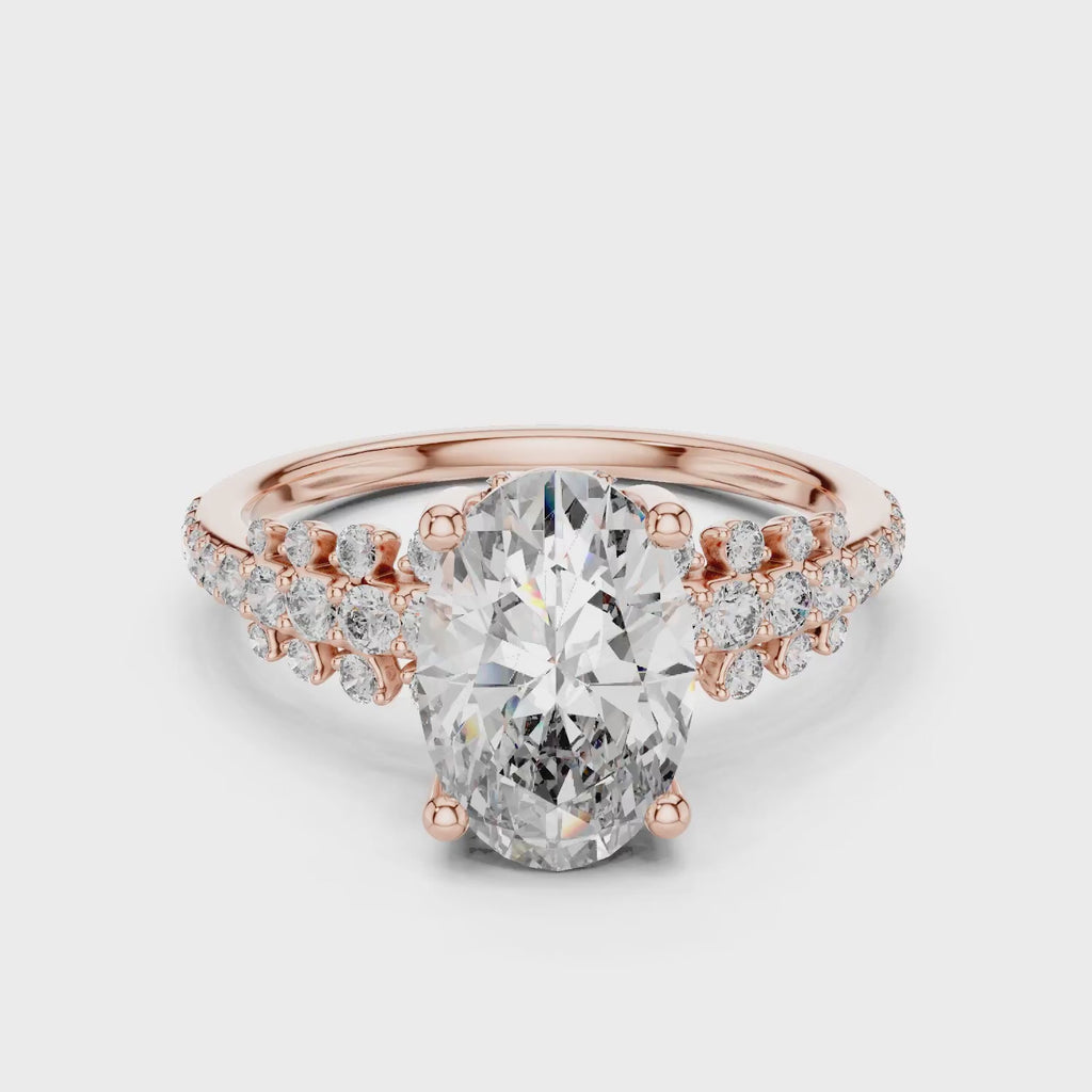 Elegant Oval Cut Diamond Ring